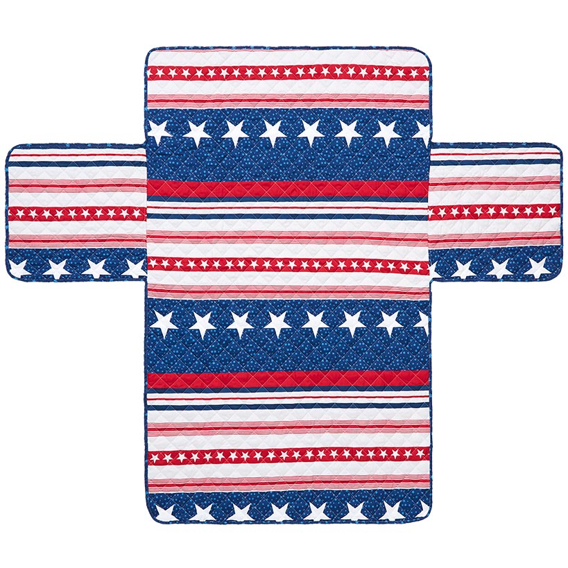 USA Stripe Quilted Furniture Cover Chair Sofa Loveseat#select-cover_love-seat