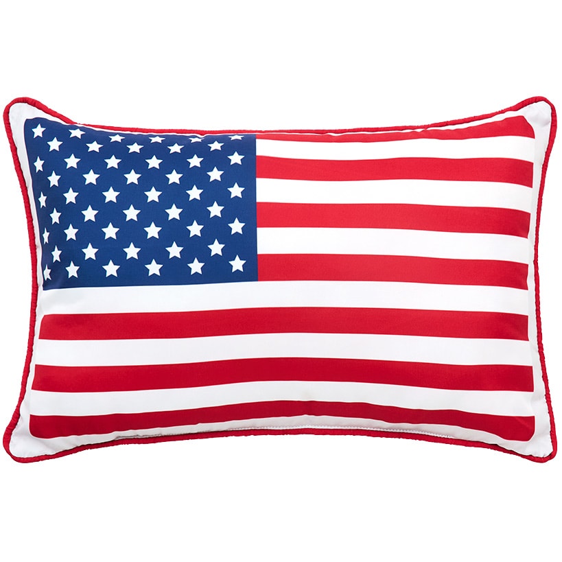 USA Striped Accent Pillow