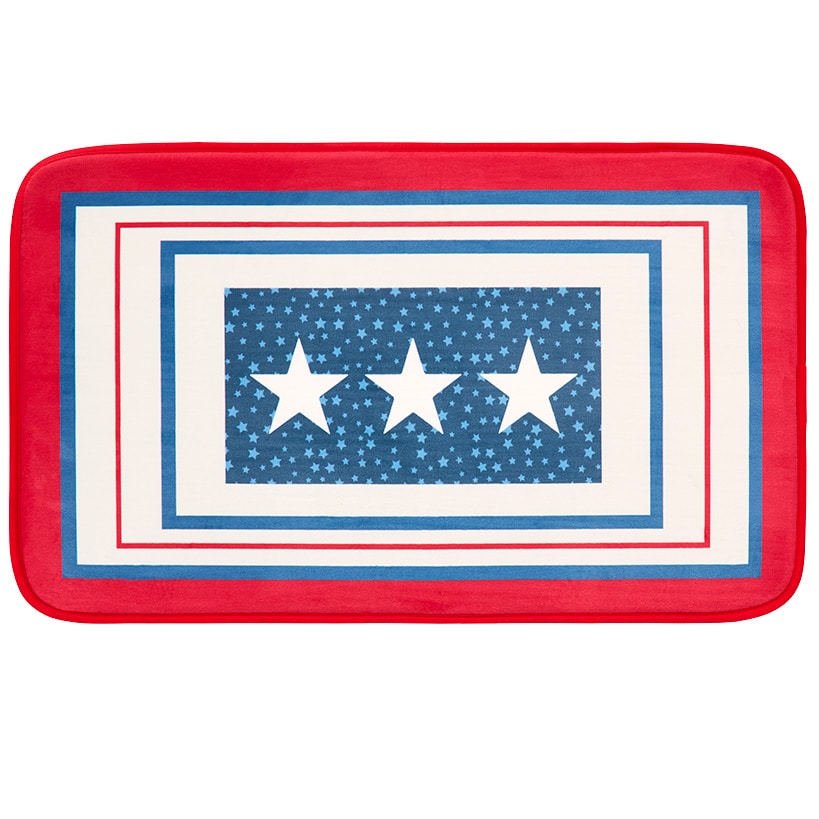 USA Striped Memory Foam Bath Rug