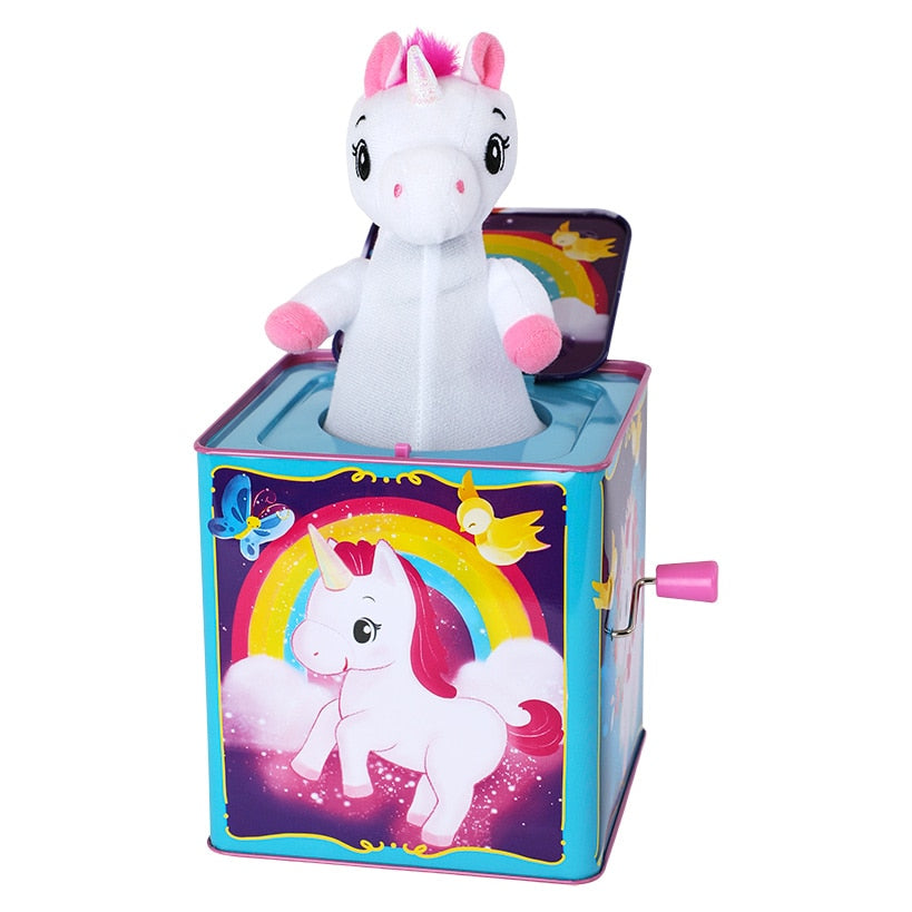 Schylling Unicorn Jack-In-The Box Pop and Glow