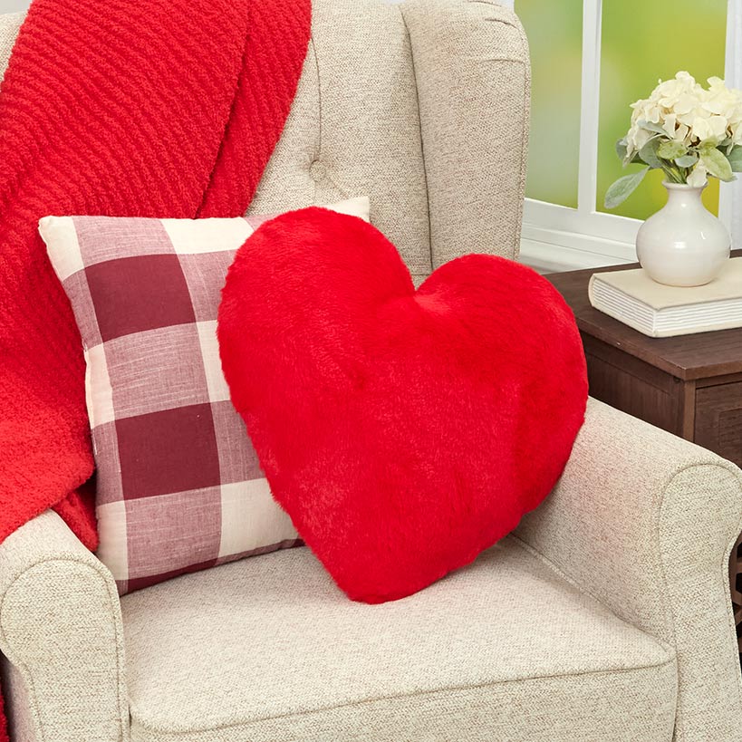 Valentine's Day Embroidered or Shaped Decorative Pillow