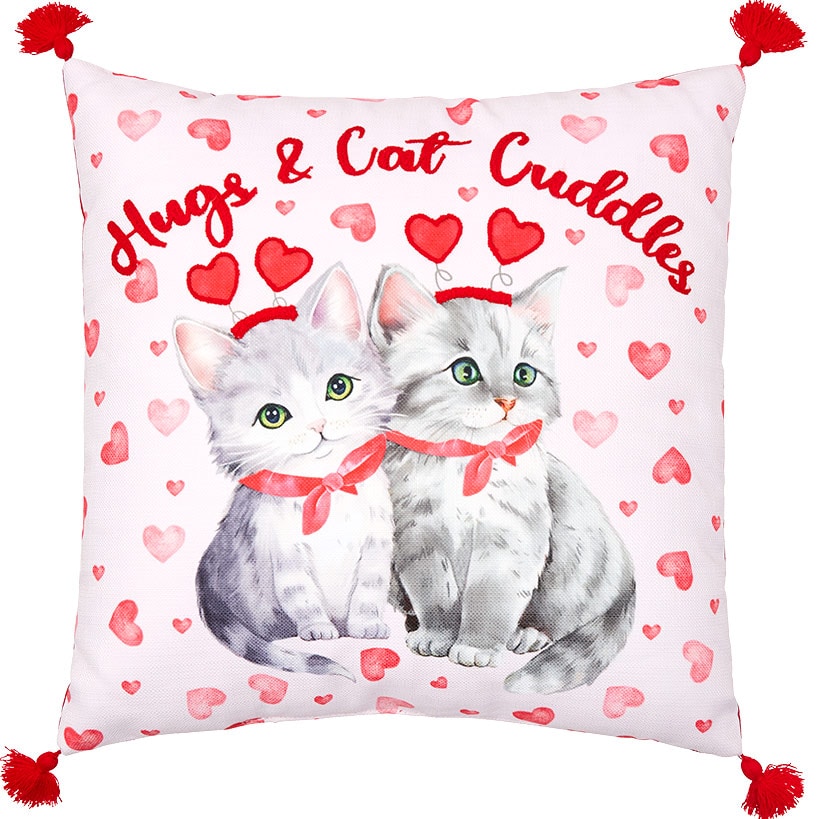 Valentine's Day Embroidered or Shaped Decorative Pillow