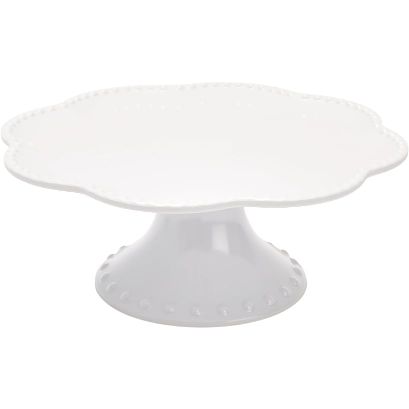 Vintage Beaded Melamine 10" Decorative Cupcake or Cake Stand