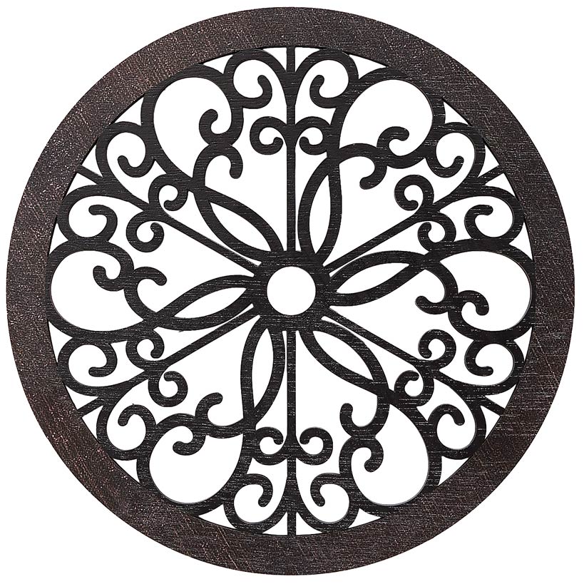 Scrolled Wall Medallion Elegant Metal Wall Art Decor