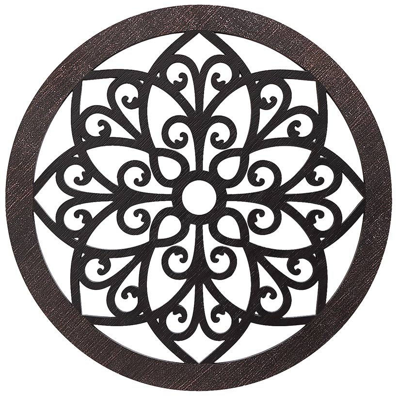 Scrolled Wall Medallion Elegant Metal Wall Art Decor