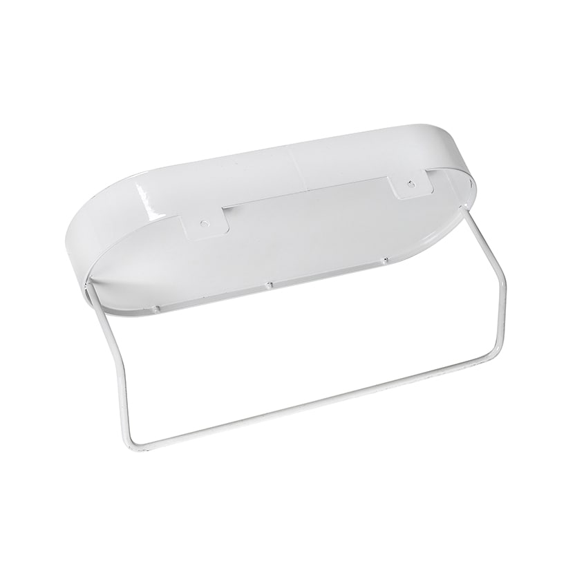 Wall Mounted Bathroom Shelf with Towel Bar and Oval Top Tray