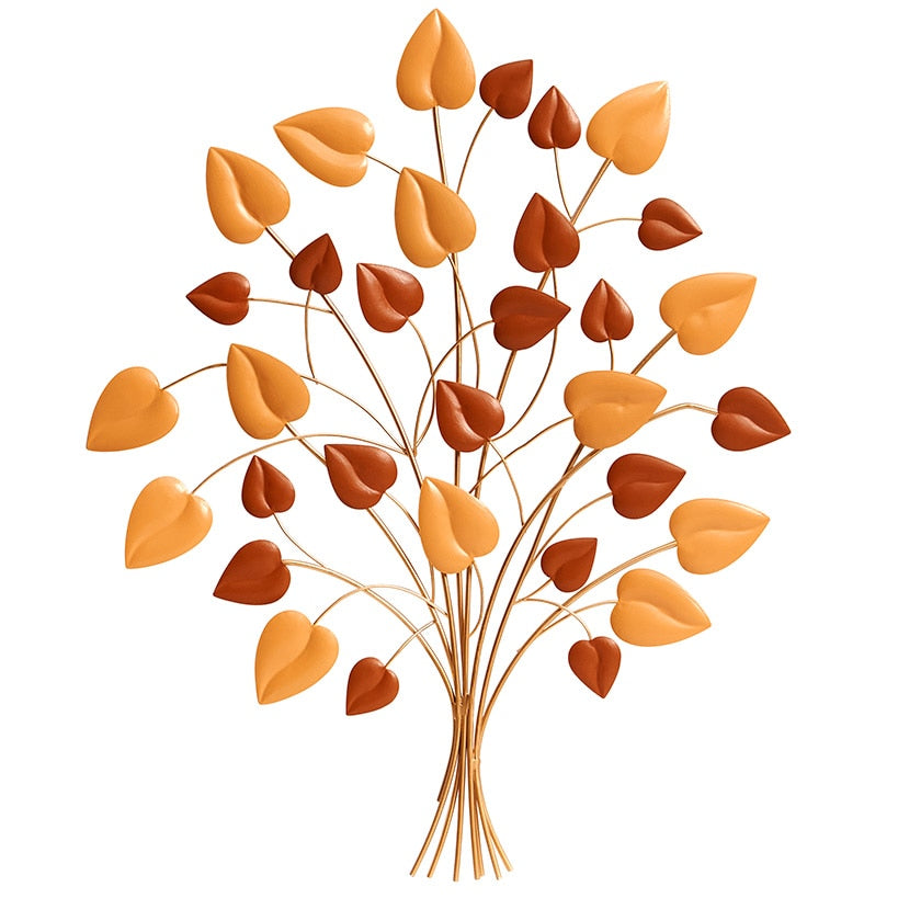 Decorative Metal Wall Tree Décor - Blue/Green, Copper, or Mauve