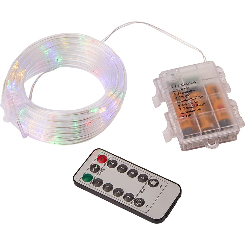 Waterproof Rope Lights With 8 Light Settings - 17 Ft