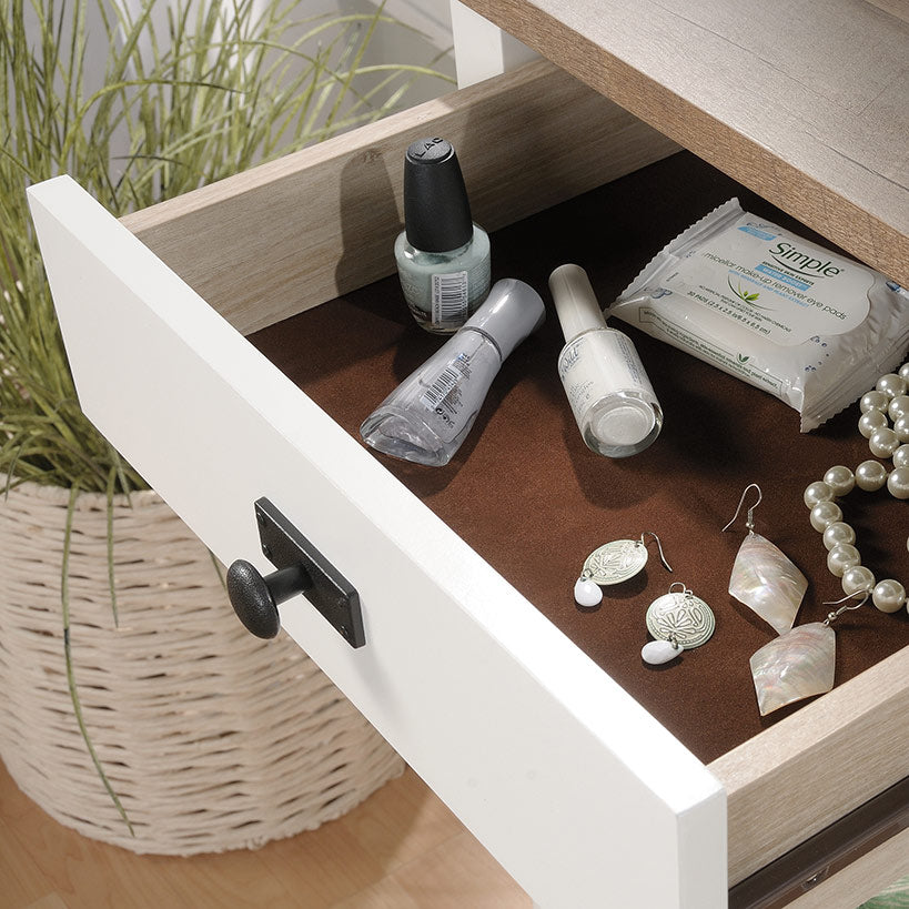 Cottage Road ® Collection White Bedroom Vanity with Mirror