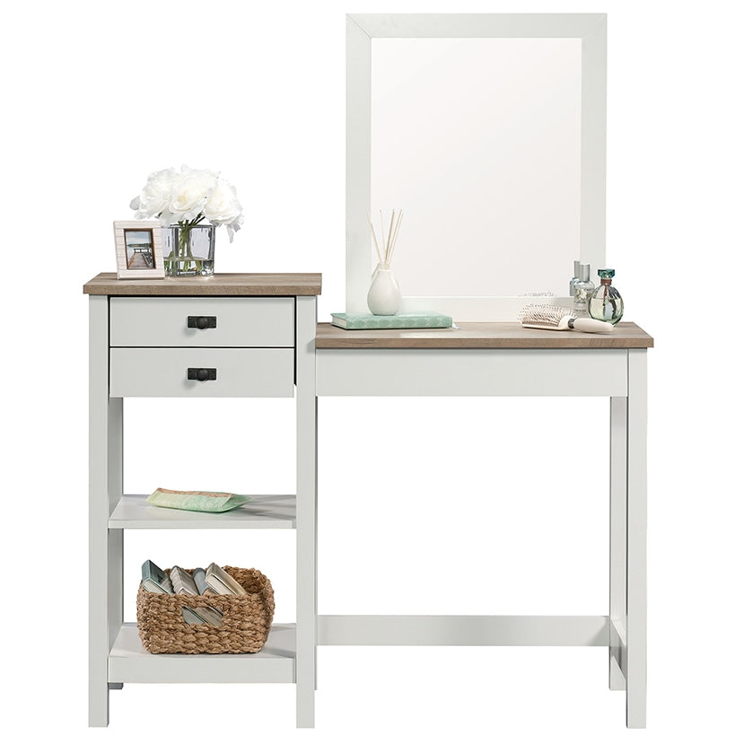 Cottage Road ® Collection White Bedroom Vanity with Mirror