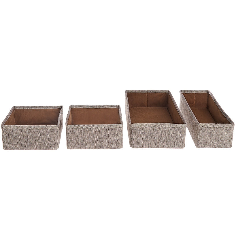 Whitmor Bedroom or Closet Drawer Organizers - Set of 4