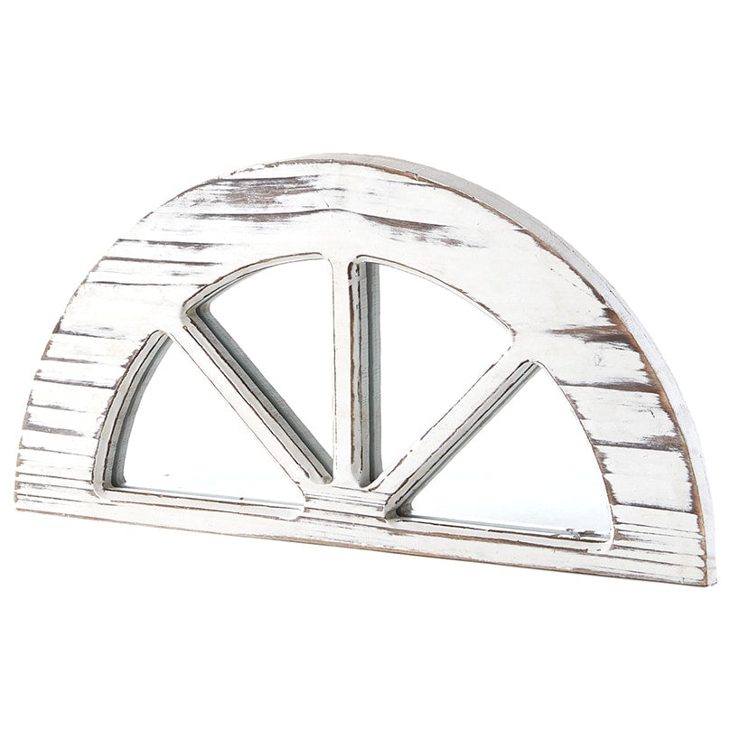 Distressed Wood Windowpane or Arch Mirrors#select-color_white