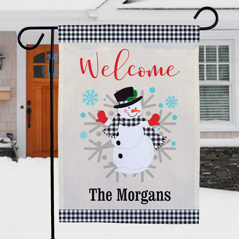 Personalized Christmas Winter Holiday Double-sided Garden Flag