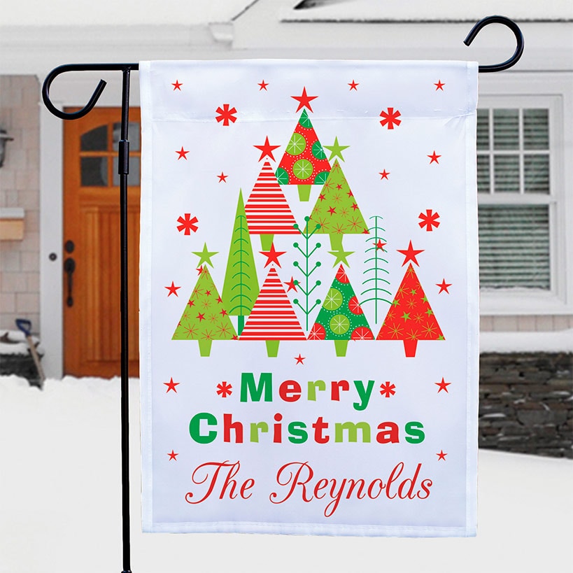 Personalized Christmas Winter Holiday Double-sided Garden Flag