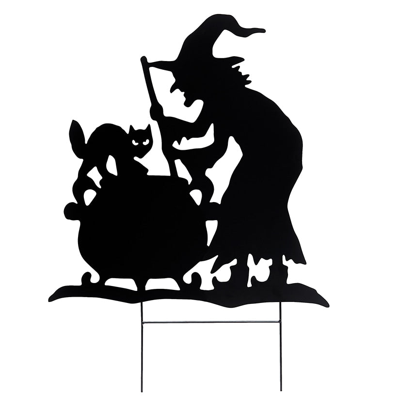 Witch Silhouette Stake