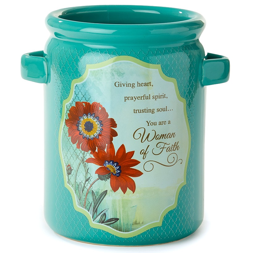 Woman of Faith Religious Kitchen Gifts - Utensil Crock or Cutting Board