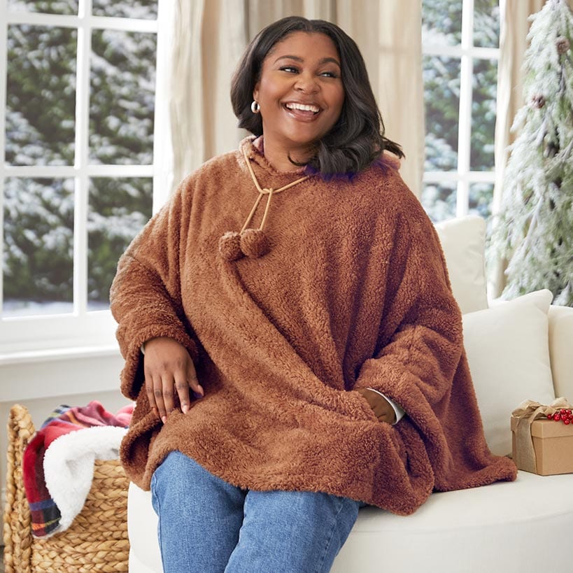 Women's Comfy Cozy Weekend Poncho
