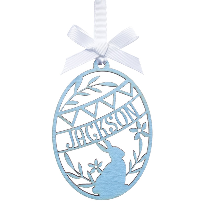 Personalized Painted Wood Easter Egg