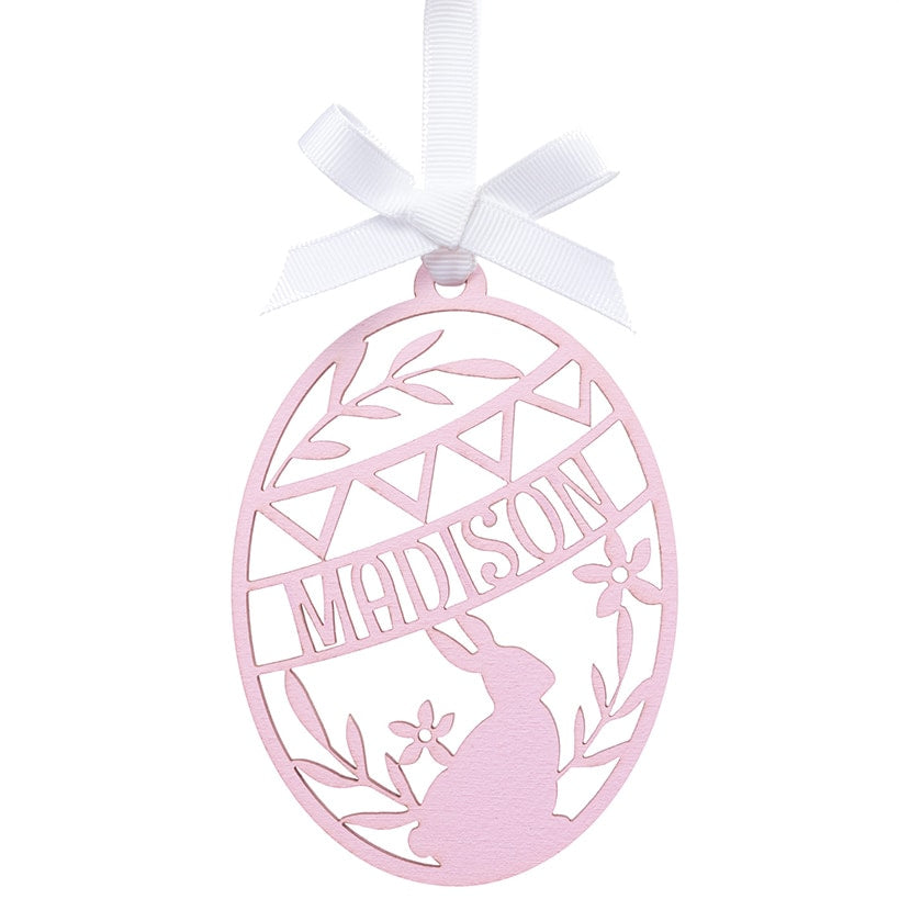 Personalized Painted Wood Easter Egg