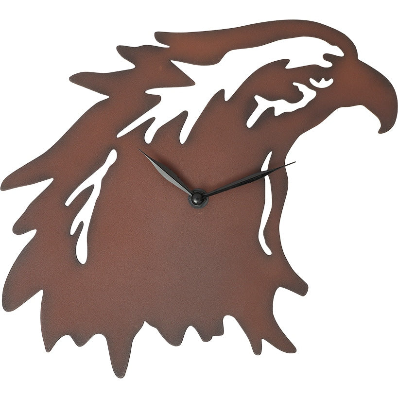 Woodland Clock Animal Silhouette Moose Bear of Eagle