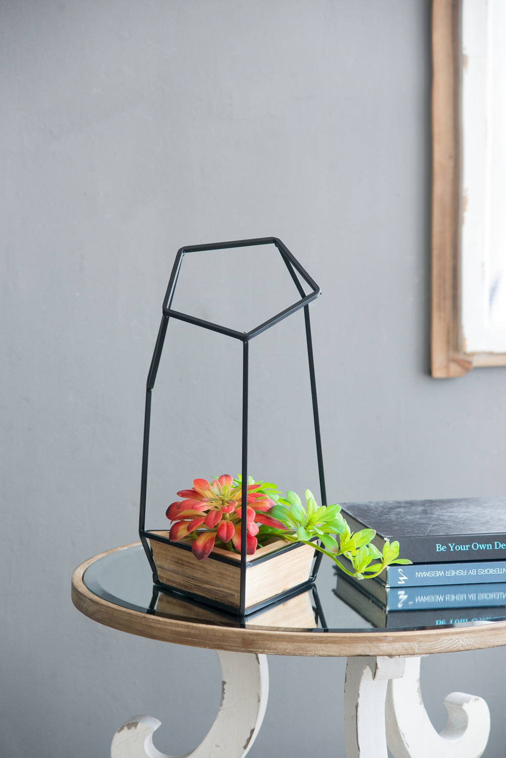Set of 3 Felix Wall Planter, L:10x10x16.5" M:8.5x8.5x15.5" S:7x7x13.5" - image 12