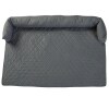 Quilted Pet Beds with Headrest - Large Pet Bed Gray