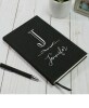Personalized Journals - Black Monogram