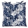 Outdoor Seat Cushions - Blue Tropical Floral