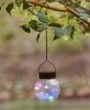 Solar Staked or Hanging Crackle Ball Lights - Multi Hanging