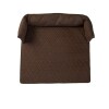 Quilted Pet Beds with Headrest - Medium Pet Bed Espresso Brown