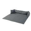 Quilted Pet Beds with Headrest - Medium Pet Bed Gray