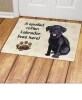Personalized Spoiled Dog Breed Doormats - Black Lab 18" x 24"