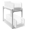 Sliding Cabinet Baskets - White 6 inch