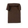 Quilted Pet Beds with Headrest - Small Pet Bed Espresso Brown