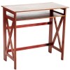 Crisscross Folding Office Furniture - Walnut Desk