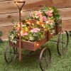Country Wagon Planters - Brown