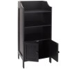 Storage Cabinets with 3 Shelves - Black