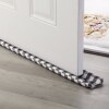 36" Twin Door Draft Stoppers - Black/White