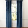 Blackout Velvet Window Curtains - Slate Blue 84"