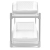 Sliding Cabinet Baskets - White 9 inch