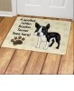 Personalized Spoiled Dog Breed Doormats - Boston Terrier 18" x 24"
