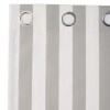 Outdoor Cabana Stripe or Solid Curtain - Gray 84" Stripe