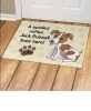 Personalized Spoiled Dog Breed Doormats - Jack Russell Terrier 18" x 24"