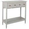 Console Table with Drop-Down Drawer - Gray