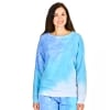 Tie-Dye Lightweight Fleece Separates - Blue Medium Top