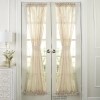 Textured Linen Blend Curtain Ensemble - Natural 72" Door Panel