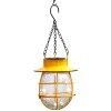 Country Solar Hanging Lanterns - Yellow