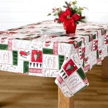 Christmas Themed Vinyl Tablecloths