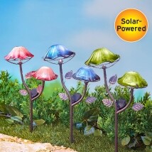 Double Mushroom Solar Stakes