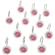 Climbing Floral Bath Collection - Climbing Floral Set of 12 Shower Hooks